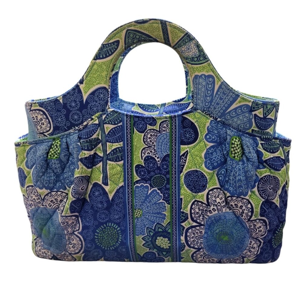 Vera Bradley Doddle Daisy Floral Tote Bag Purse Cotton Quilted Bag